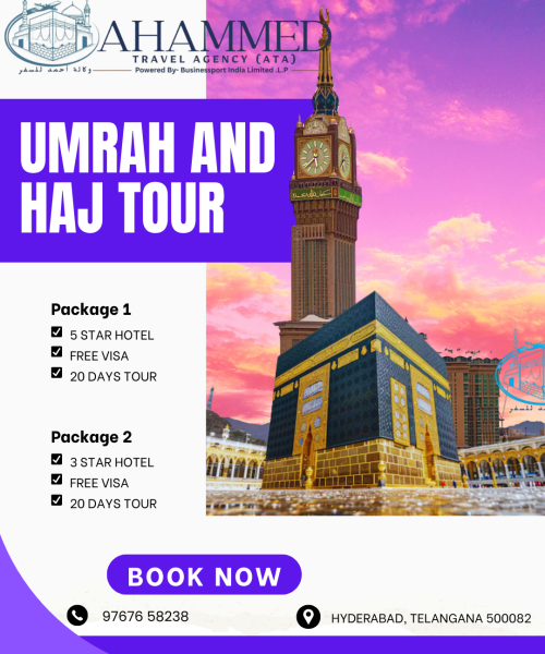 Purple and White Modern Umrah and Haj Tour Instagram Post